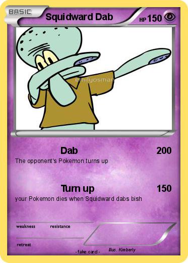 Pokemon Squidward Dab