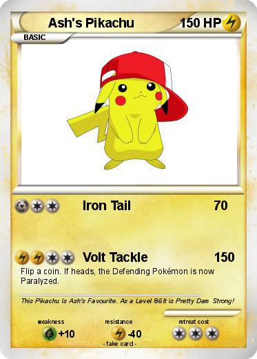 Pokemon Ash's Pikachu