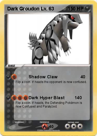 Pokemon Dark Groudon Lv. 63