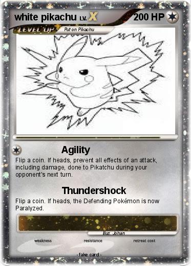 Pokemon white pikachu