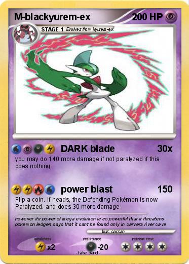 Pokemon M-blackyurem-ex