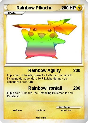 Pokemon Rainbow Pikachu