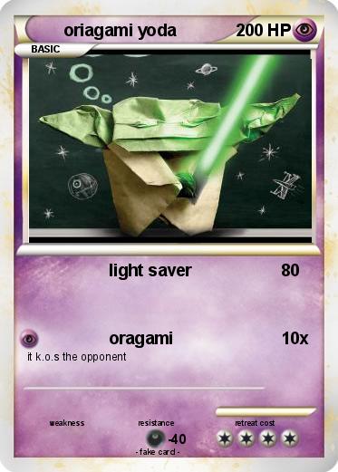 Pokemon oriagami yoda