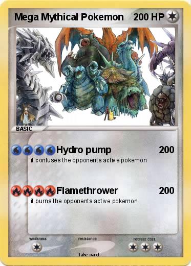 Pokemon Mega Mythical Pokemon