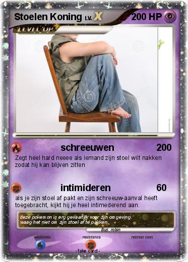 Pokemon Stoelen Koning