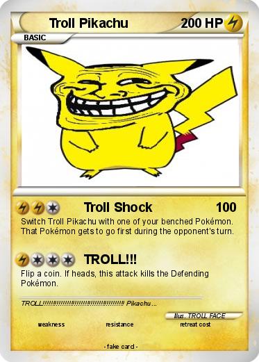 Pokemon Troll Pikachu