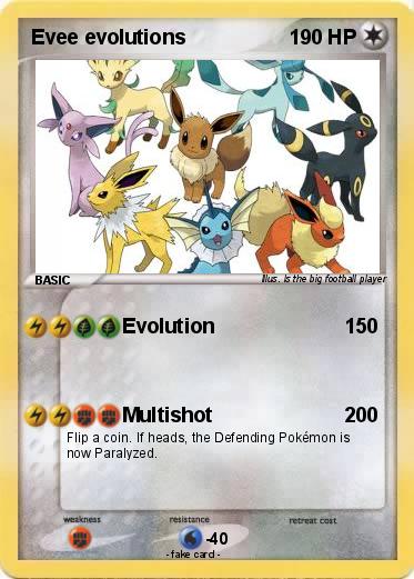 Pokemon Evee evolutions