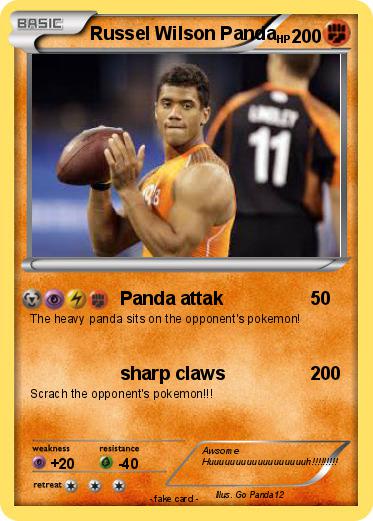 Pokemon Russel Wilson Panda