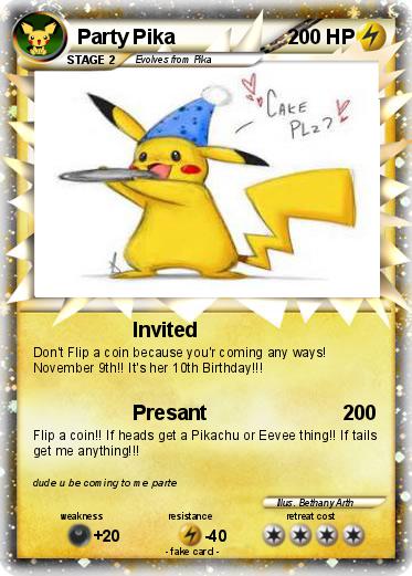 Pokemon Party Pika