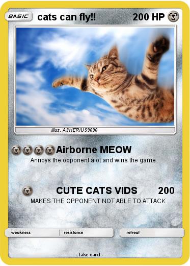 Pokemon cats can fly!!