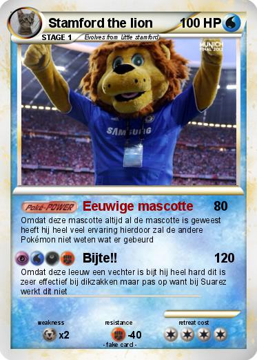 Pokemon Stamford the lion