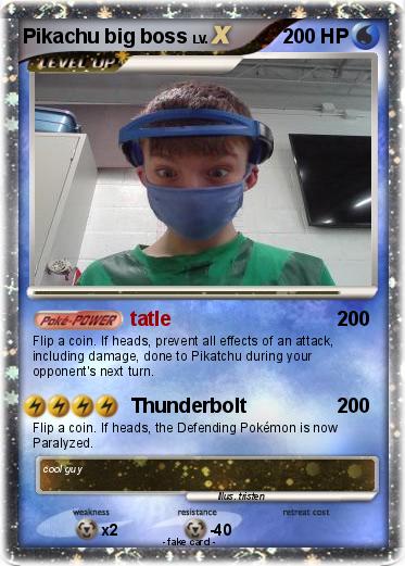 Pokemon Pikachu big boss