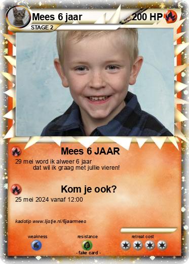 Pokemon Mees 6 jaar