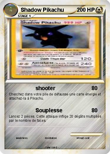 Pokemon Shadow Pikachu