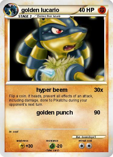 Pokemon golden lucario