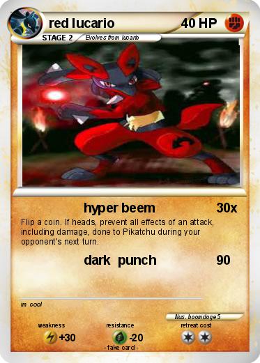 Pokemon red lucario