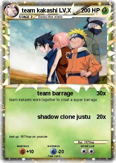 Pokemon team kakashi LV.X