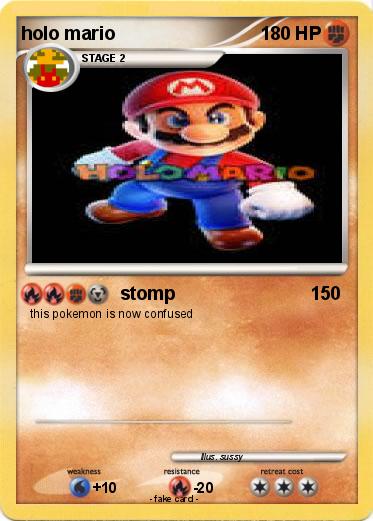 Pokemon holo mario