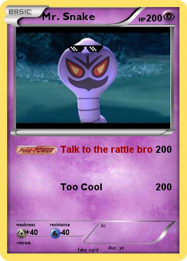 Pokemon Mr. Snake