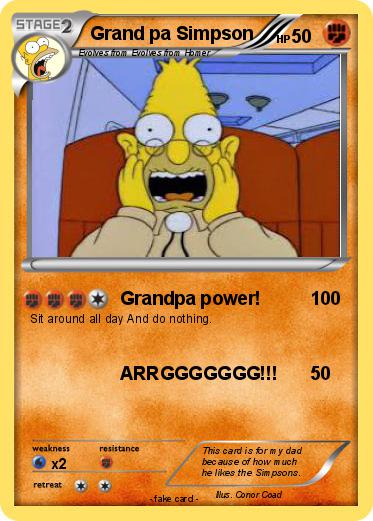 Pokemon Grand pa Simpson