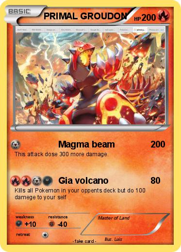 Pokemon PRIMAL GROUDON