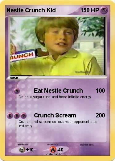 Pokemon Nestle Crunch Kid