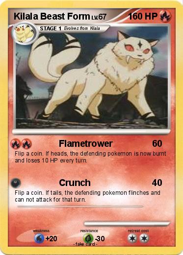 Pokemon Kilala Beast Form