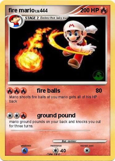 Pokemon fire mario
