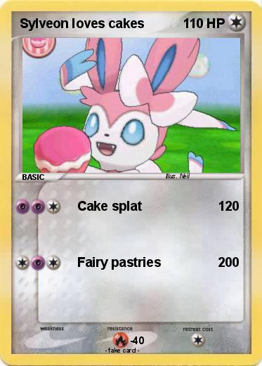 Pokemon Sylveon loves cakes