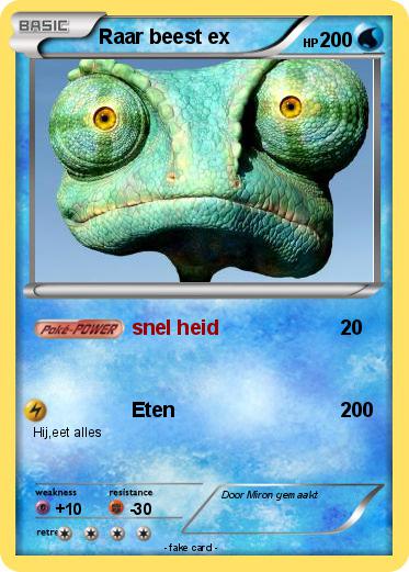 Pokemon Raar beest ex