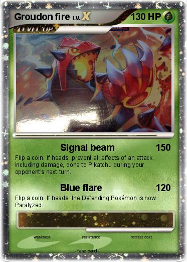 Pokemon Groudon fire