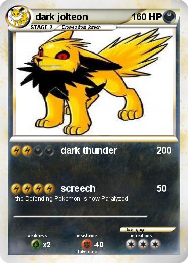 Pokemon dark jolteon