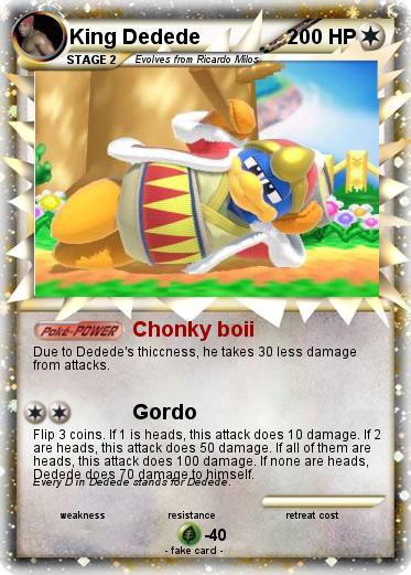 Pokemon King Dedede
