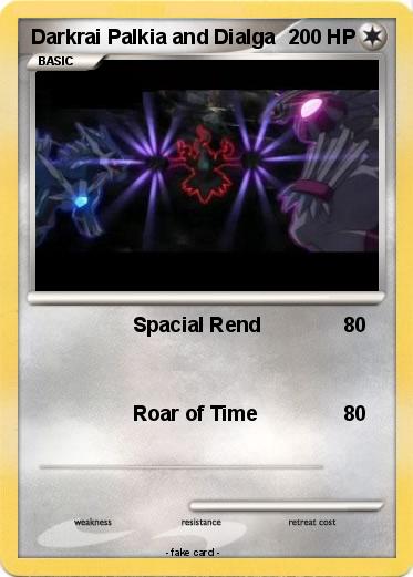 Pokemon Darkrai Palkia and Dialga