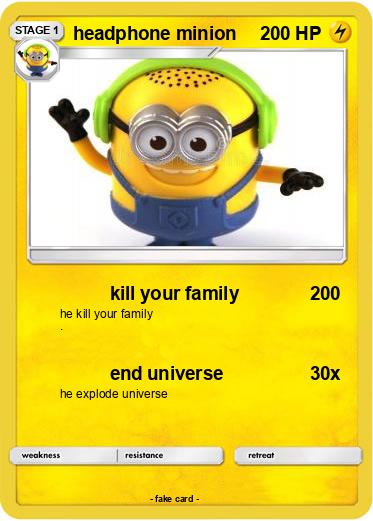 Pokemon headphone minion
