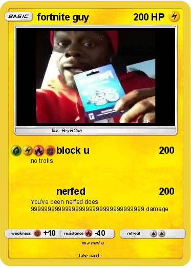 Pokemon fortnite guy