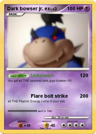 Pokemon Dark bowser jr. ex