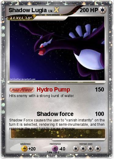 Pokemon Shadow Lugia