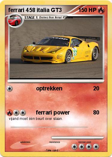 Pokemon ferrari 458 italia GT3