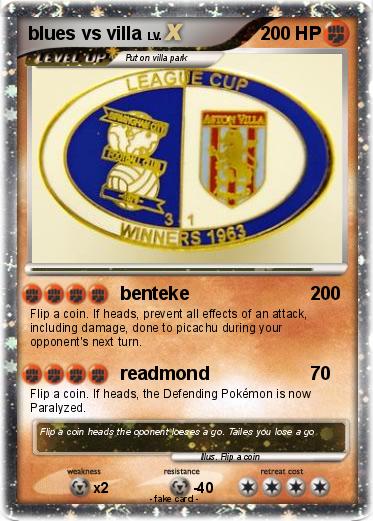 Pokemon blues vs villa