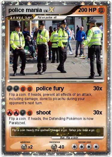 Pokemon police mania