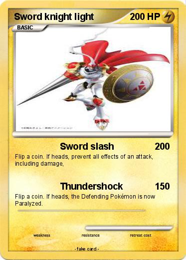 Pokemon Sword knight light