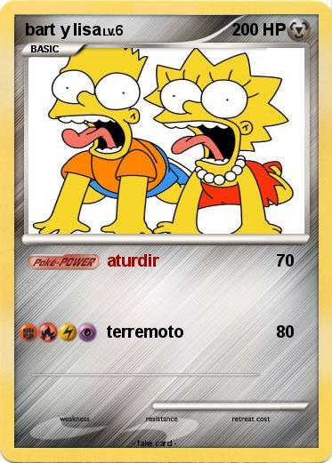 Pokemon bart y lisa