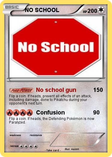 Pokemon NO SCHOOL