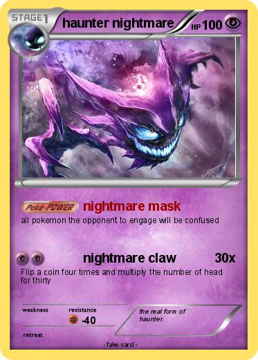 Pokemon haunter nightmare