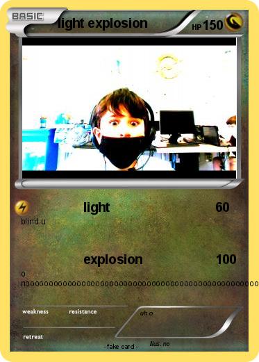 Pokemon light explosion