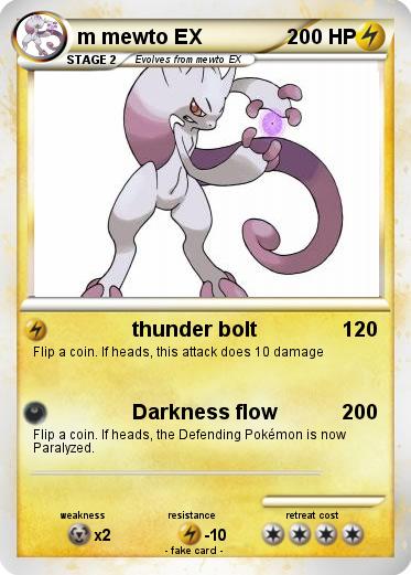 Pokemon m mewto EX