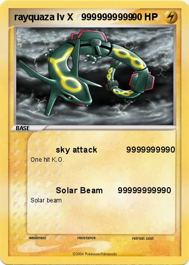Pokemon rayquaza lv X   9999999999 