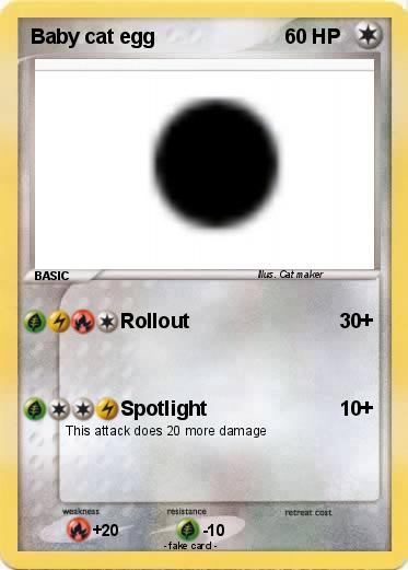 Pokemon Baby cat egg