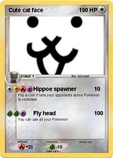 Pokemon Cute cat face